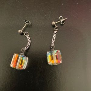 Sabika AB drop post back earrings